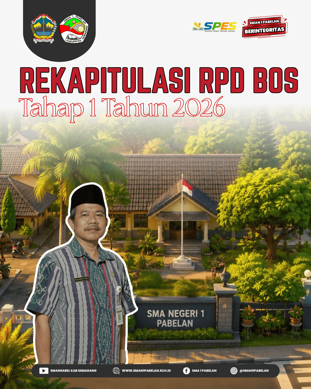 Laporan Realisasi Penggunaan Dana BOS Reguler Tahap 1 Tahun 2026